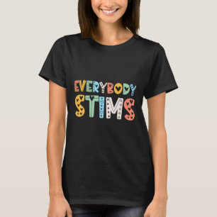 Autismus-Bewusstsein Jeder stimuliert Autismus-Leh T-Shirt