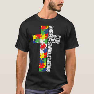 Autismus Bewusstsein Jesus Kreuz Puzzle Cool Chris T-Shirt
