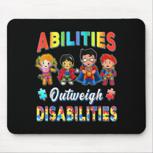 Autismus-Bewusstsein Junge Fähigkeiten überwiegen Mousepad