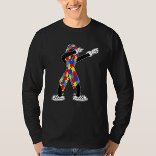 Autismus Bewusstsein Jungen Kinder Dabbing Puzzle  T-Shirt
