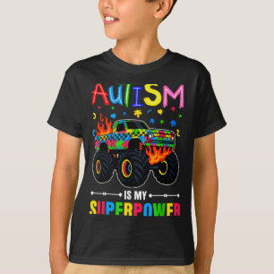 Autismus-Bewusstsein Jungen Monstertruck Kinder Mä T-Shirt