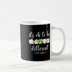 Autismus Bewusstsein Kat's Ok zu sein anders lusti Kaffeetasse