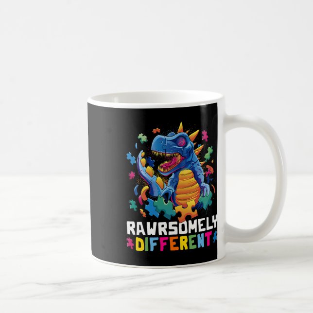 Autismus-Bewusstsein Kleinkind Umarme Unterschiede Kaffeetasse (Rechts)