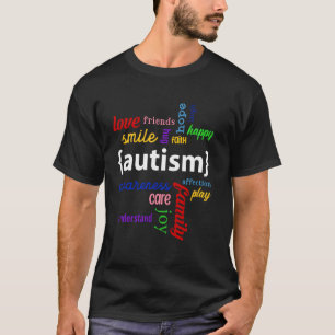Autismus-Bewusstsein Lächeln Liebe Familie Freude T-Shirt