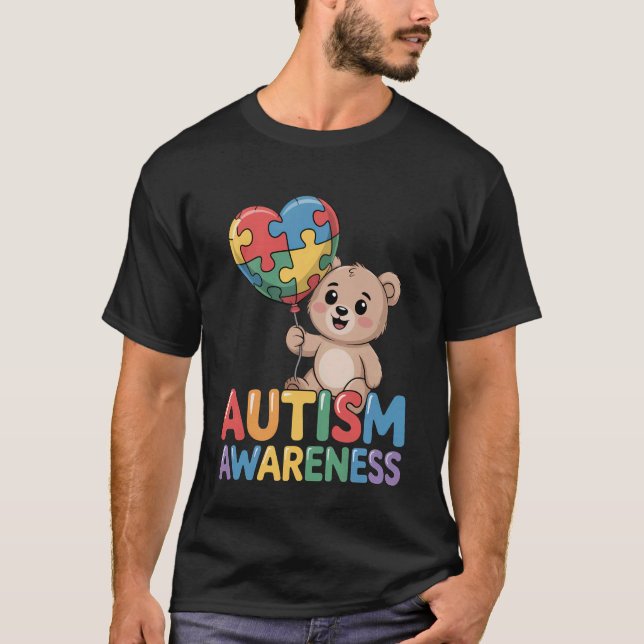 Autismus-Bewusstsein Langarm 3 T-Shirt (Vorderseite)