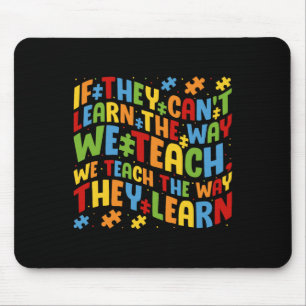 Autismus Bewusstsein Lehrer Puzzleteil Stückchen Z Mousepad