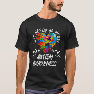 Autismus-Bewusstsein Liebe und Gerechtigkeit Autis T-Shirt