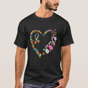 Autismus-Bewusstsein Liebesherz-Puzzleteil-Oster-B T-Shirt