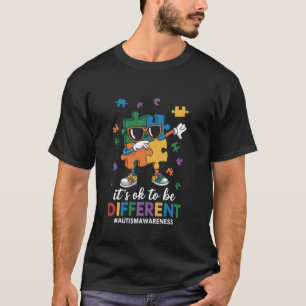 Autismus-Bewusstsein Lustiges Dabbing-Puzzle Es is T-Shirt