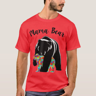 Autismus Bewusstsein Mama Bären Autismus Mama 69 T-Shirt