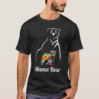 Autismus Bewusstsein Mama Bären Mama Geschenk Männ T-Shirt