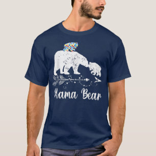 Autismus Bewusstsein Mama Bären Mama Unterstützung T-Shirt