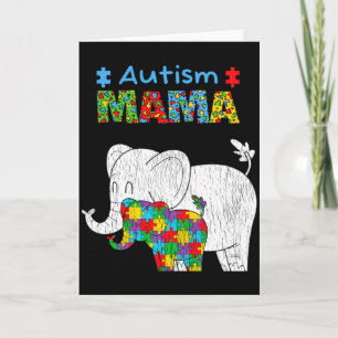 Autismus-Bewusstsein Mama Stolz Autistische Tochte Karte