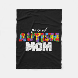 Autismus-Bewusstsein Mama Stolz Autistischer Sohn Fleecedecke