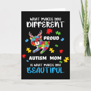 Autismus-Bewusstsein Mama Stolz Mutter Autistische Karte