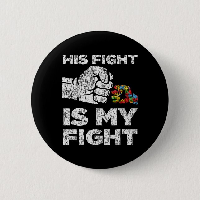 Autismus Bewusstsein Mama Vater Eltern Autistische Button (Vorderseite)