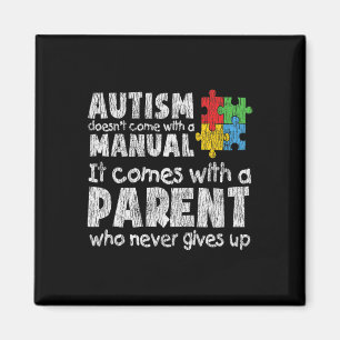 Autismus Bewusstsein Mama Vater Eltern Autistische Magnet