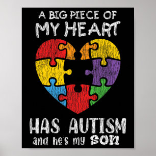 Autismus Bewusstsein Mama Vater Eltern Autistische Poster