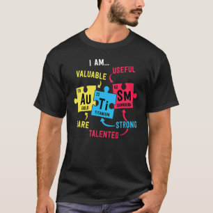Autismus-Bewusstsein Männer Jungen Periodensystem T-Shirt