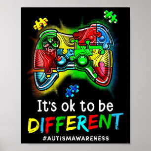 Autismus Bewusstsein Männer Kinder Jungen Autismus Poster