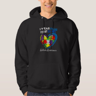 Autismus Bewusstsein Monat ich trage Blau für mein Hoodie