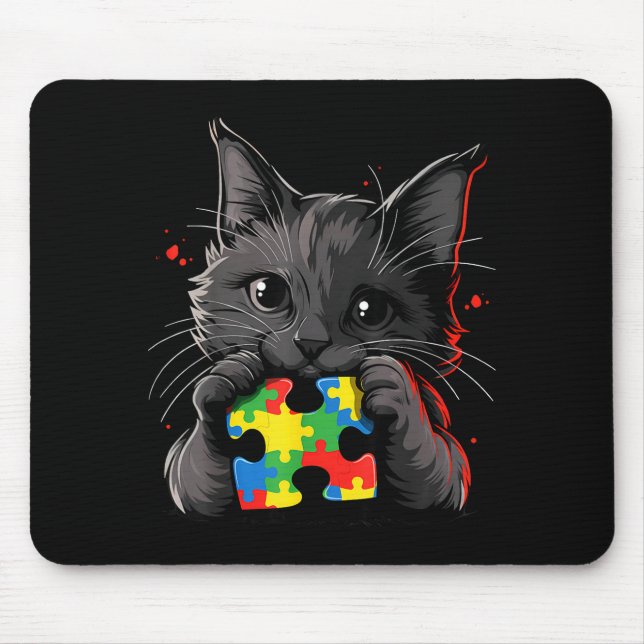 Autismus-Bewusstsein  Mousepad (Vorne)