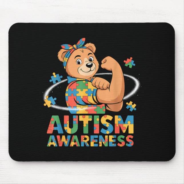 Autismus-Bewusstsein Mousepad (Vorne)