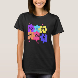 Autismus-Bewusstsein-Mutter Autismus-Unterstützung T-Shirt