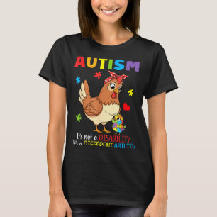 Autismus-Bewusstsein Mutter Huhn Unterschiedliche  T-Shirt