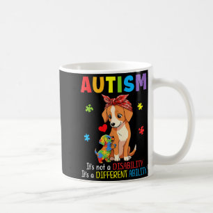 Autismus-Bewusstsein Mutter Hund Unterschiedliche  Kaffeetasse