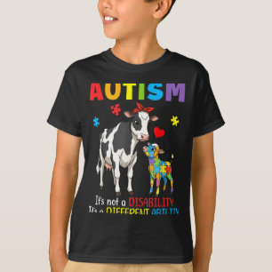 Autismus-Bewusstsein Mutter Kuh Unterschiedliche F T-Shirt
