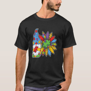 Autismus-Bewusstsein Mutter Sohn Gnom Autistische T-Shirt