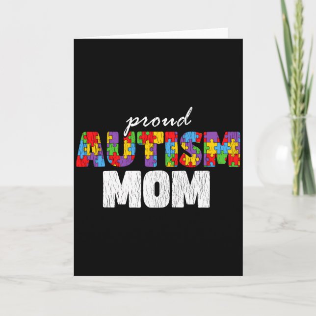 Autismus-Bewusstsein Mutter Stolz Autistischer Soh Karte (Vorderseite)