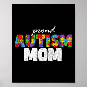 Autismus-Bewusstsein Mutter Stolz Autistischer Soh Poster