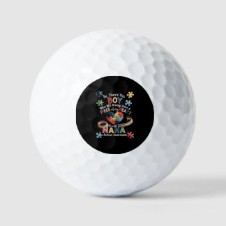 Autismus-Bewusstsein-Nana-Puzzle-Herz-Oma-Geschenk Golfball