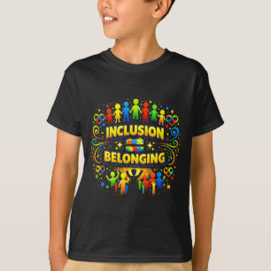 Autismus-Bewusstsein Neurodivergente Inklusion bed T-Shirt