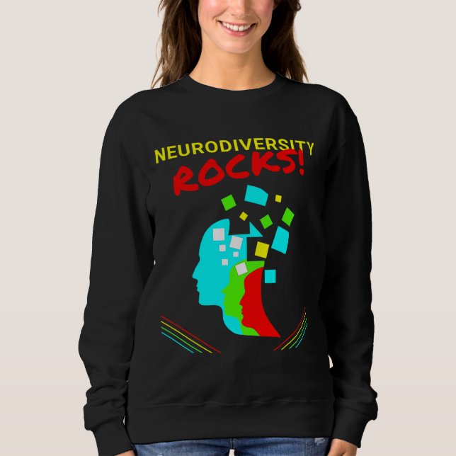 Autismus Bewusstsein Neurodivergenz Gestein Sweatshirt (Vorderseite)