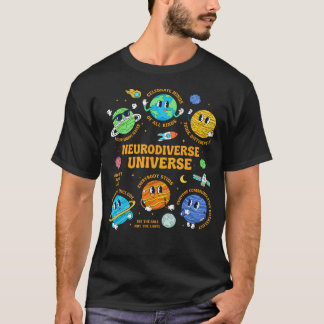 Autismus-Bewusstsein Neurodiverses Universum Sonde T-Shirt