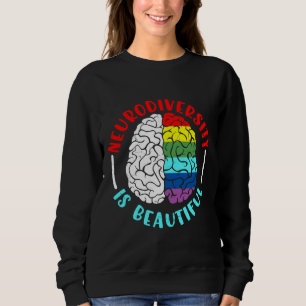 Autismus Bewusstsein Neurovielfalt ist schöne Auti Sweatshirt
