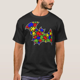 Autismus Bewusstsein Niedlich Bat Puzzle Piece Lov T-Shirt