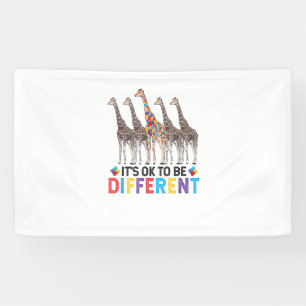 Autismus Bewusstsein Niedlich Giraffe Tier Es ist Banner