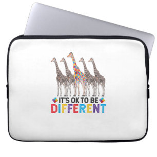 Autismus Bewusstsein Niedlich Giraffe Tier Es ist Laptopschutzhülle