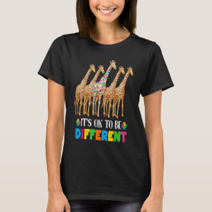Autismus Bewusstsein Niedlich Giraffe Tier Es ist T-Shirt