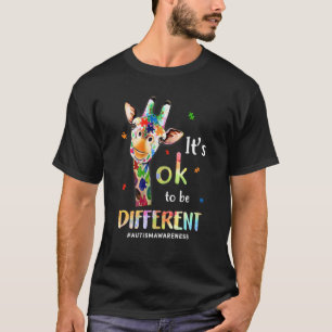 Autismus Bewusstsein Niedlich Giraffe Tier Es ist T-Shirt