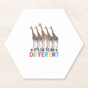 Autismus Bewusstsein Niedlich Giraffe Tier Es ist  Untersetzer