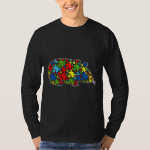 Autismus Bewusstsein Niedlich Hamster Puzzle Piece T-Shirt