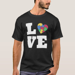 Autismus Bewusstsein Niedliche Liebe Puzzle Autist T-Shirt