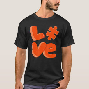 Autismus Bewusstsein Niedliche Liebe Puzzle Autist T-Shirt