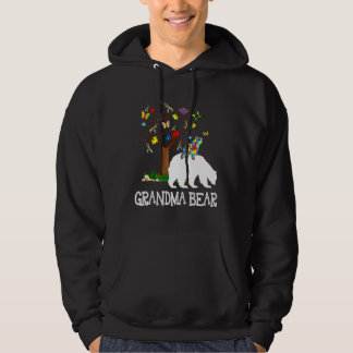 Autismus Bewusstsein Oma Bären Unterstützung Autis Hoodie