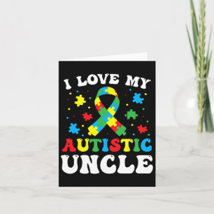 Autismus Bewusstsein Onkel I Liebe Mein Autistisch Karte